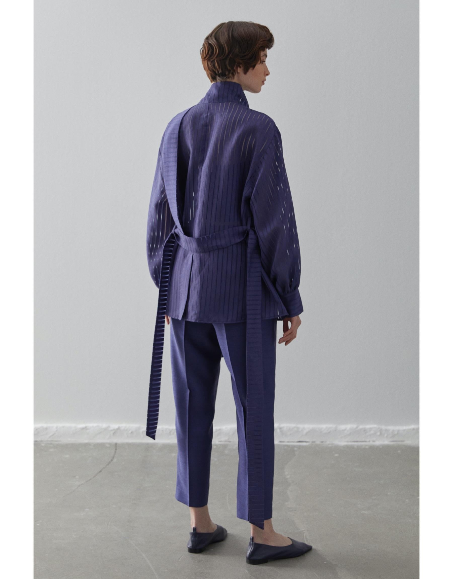Navy Lined Shirt Jacket