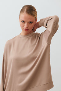 Satin Skirt Set - Sand